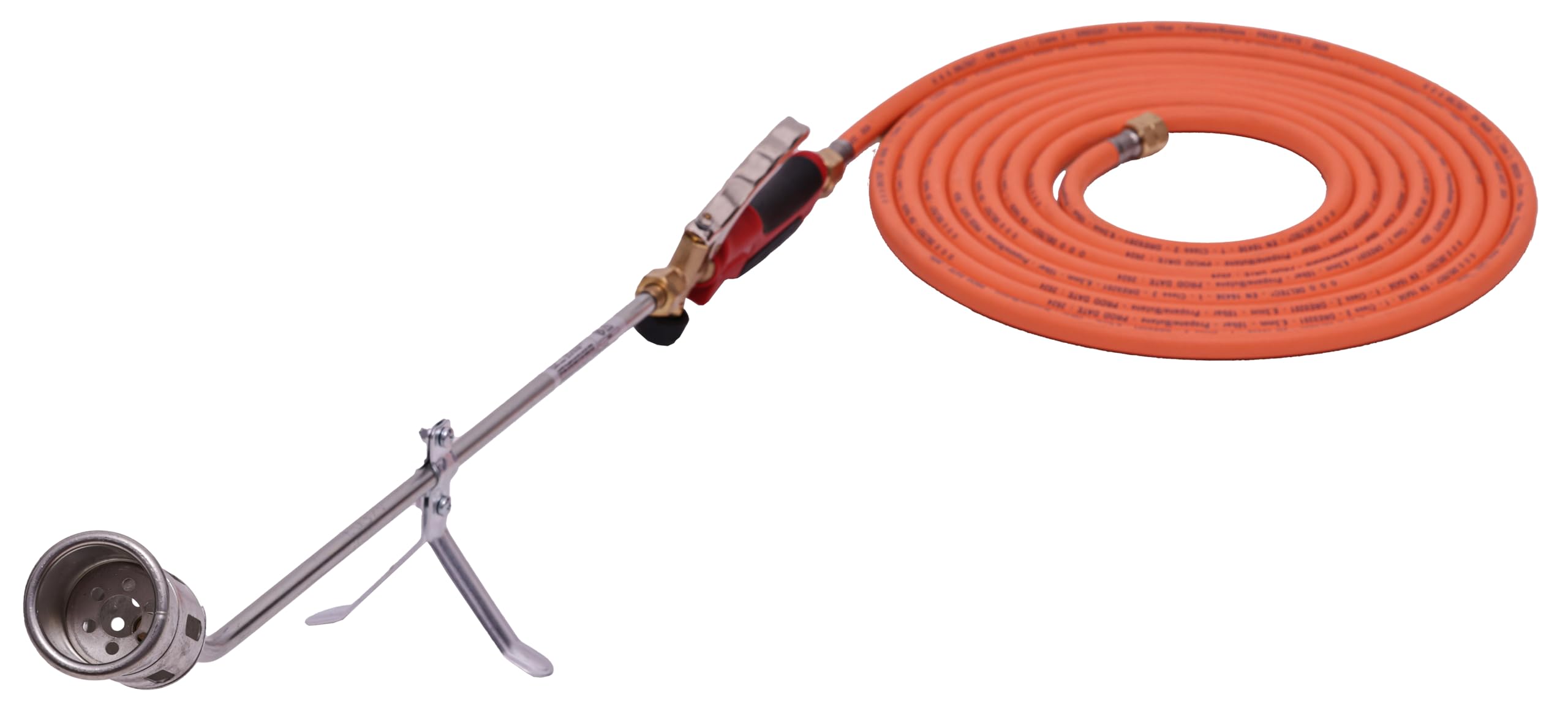 ROTHENBERGER Industrial Anwärmbrenner Eco 47 | Gasbrenner | Abflammgerät | Unkraut Vernichter | Bitumenbahnen schweißen | Brennerkopf 47 mm | inkl. 3m Propan Gas Schlauch 1500004669