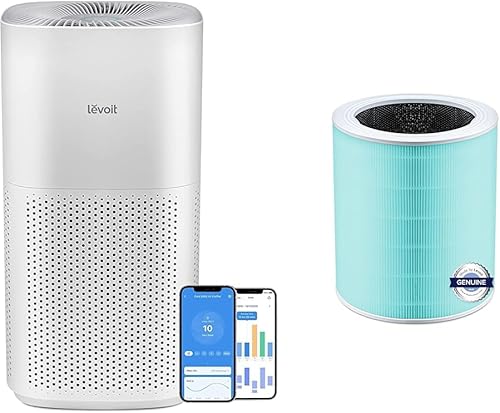 LEVOIT Purificadores de aire para habitaciones grandes del hogar, cubren hasta 3175 pies cuadrados, WiFi inteligente y monitor PM2.5 y filtro de