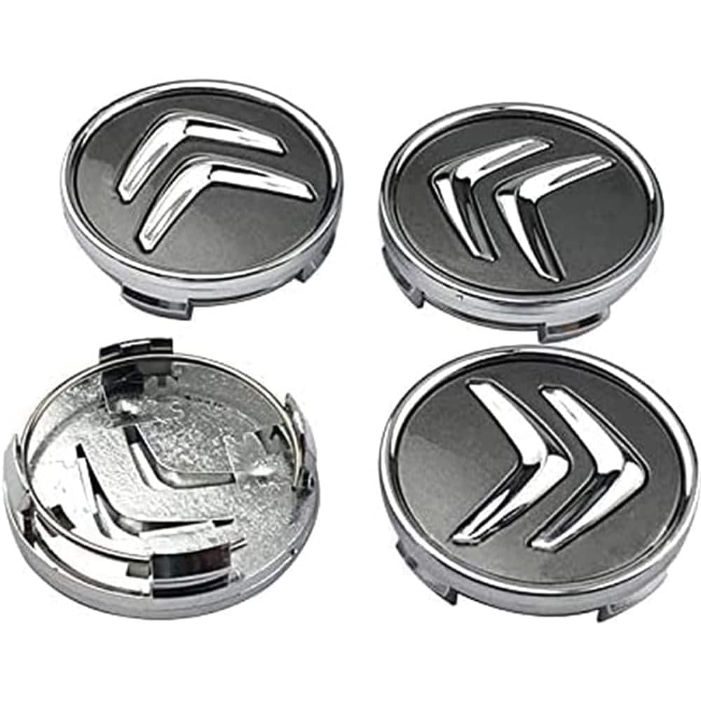 Cache moyeu Citroen 56mm pour centre de jante alu C3 C4 DS4 lot de 4 enjoliveurs de roue