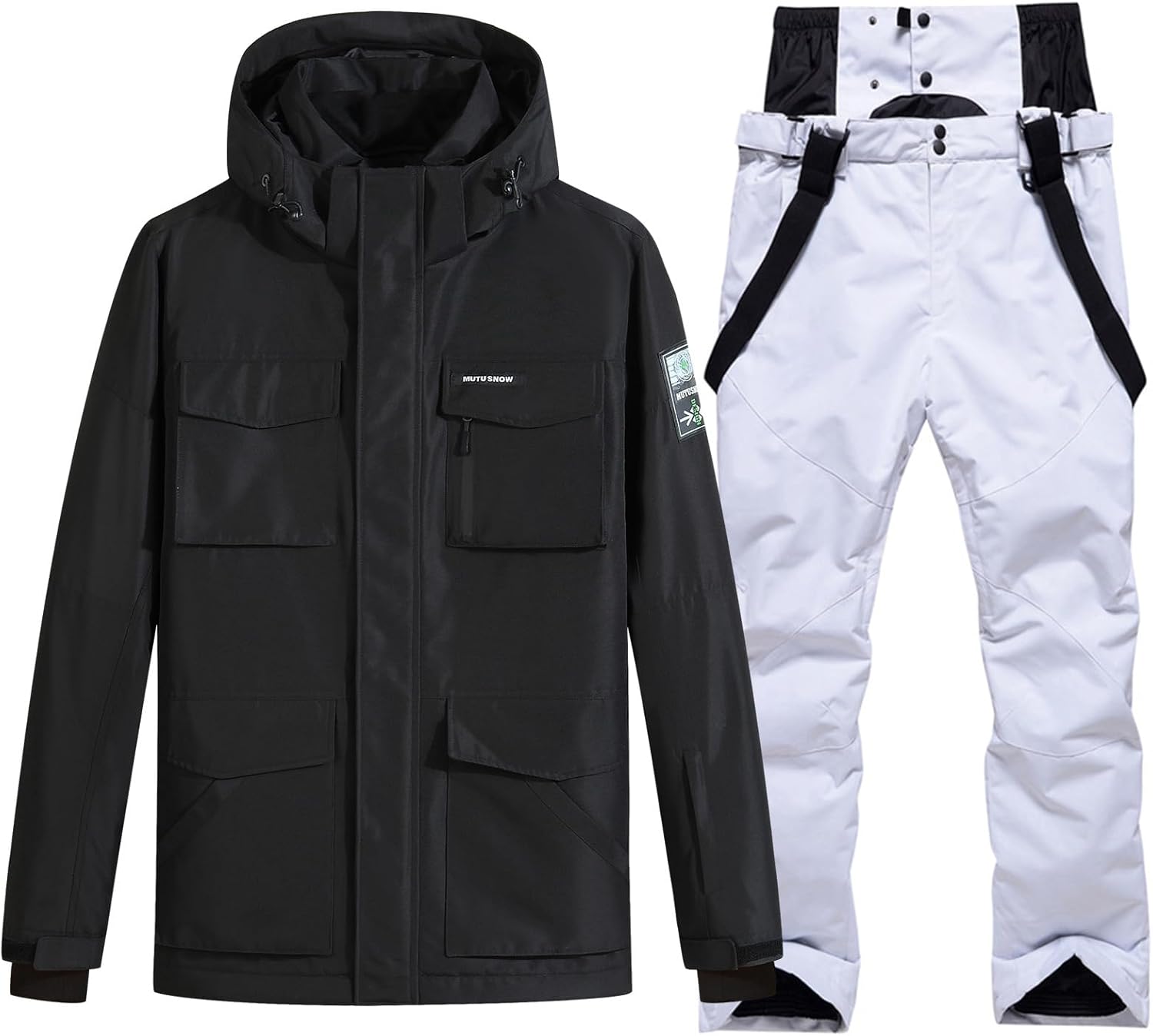 Men's Ski Jacket and Pants Set Waterproof Snowsuit Windproof Snow Suit Winter Outdoor Ski Suit