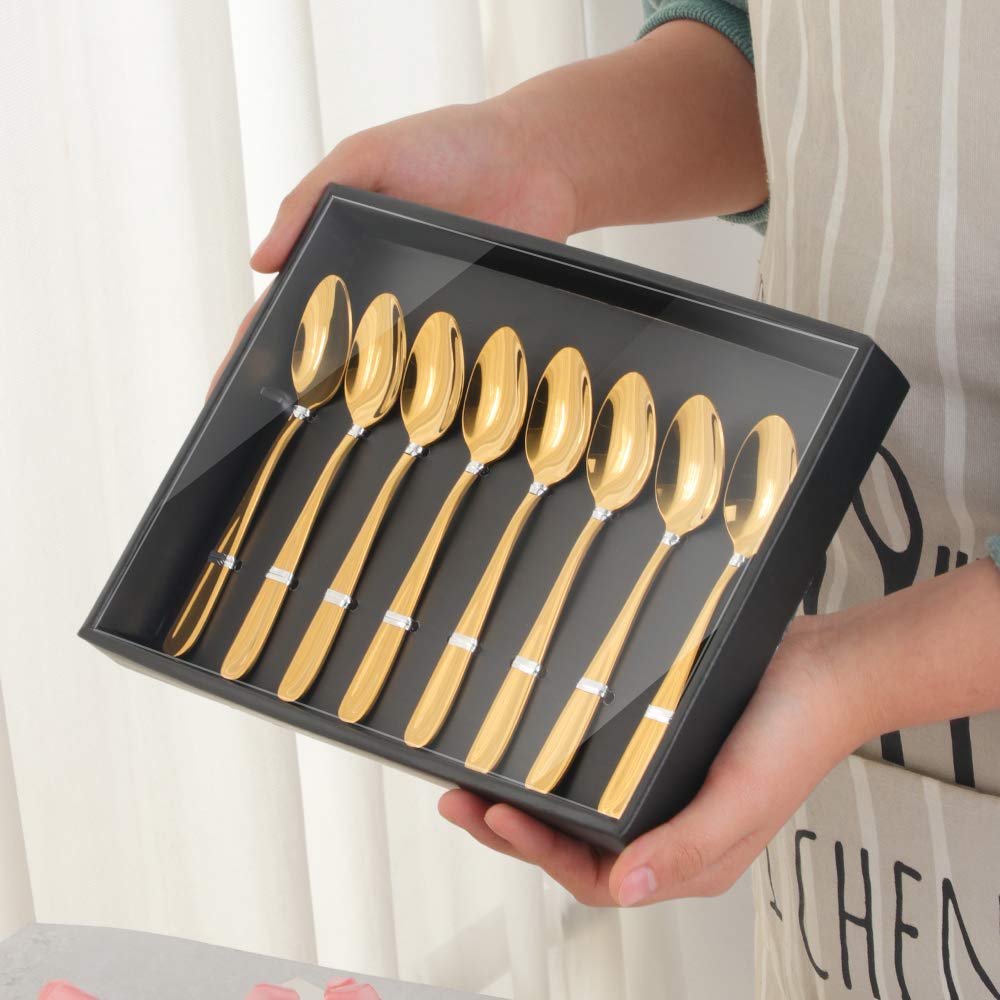 Cucchiaio Per Salsa Arcobaleno In Acciaio Inox - Con Beccuccio, 20.3 Cm, Design Moderno