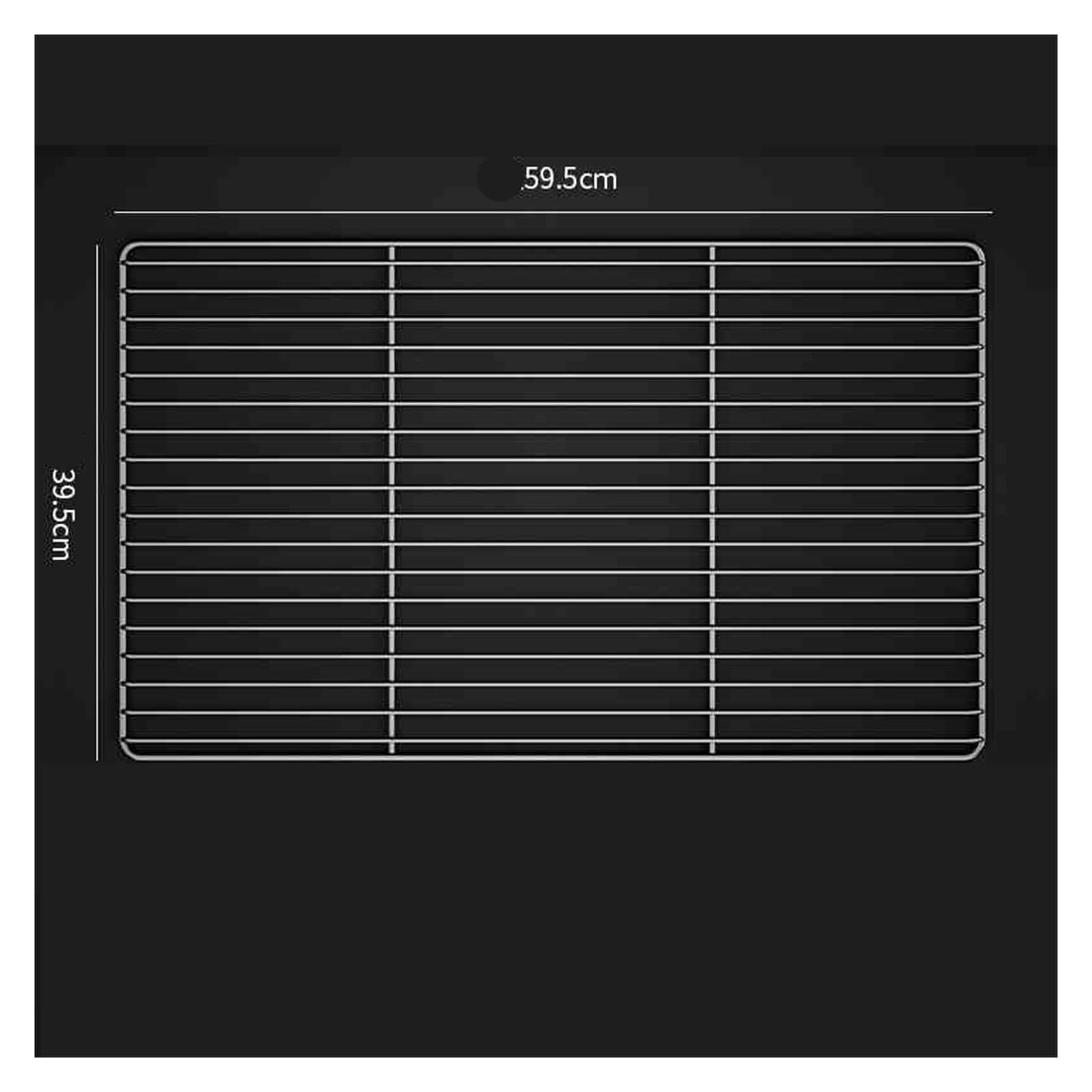 Griglia per barbecue in acciaio inox, 40-100 cm, grande, rettangolare, facile da pulire, ideale per cucinare all'aperto, perfetta per grigliare carne e verdure