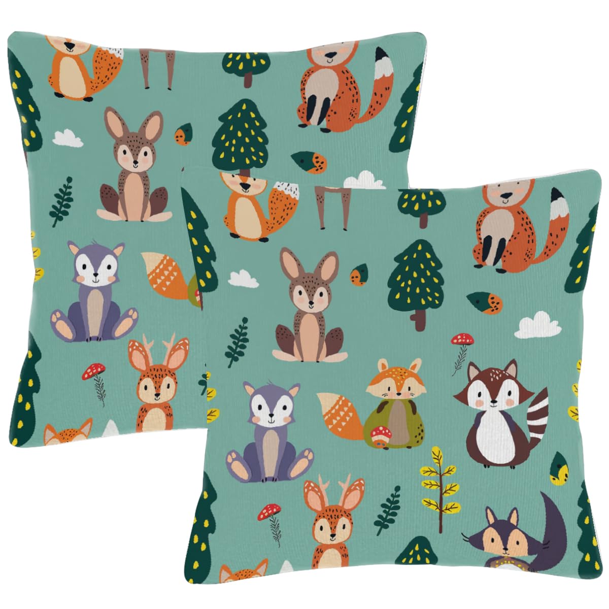 Housses de coussin motif animal de dessin animé pour raviver votre intérieur