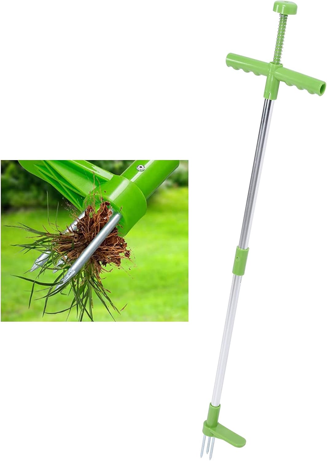 KENANLAN Weed Puller, Stand Up Weeder Hand Tool, Long