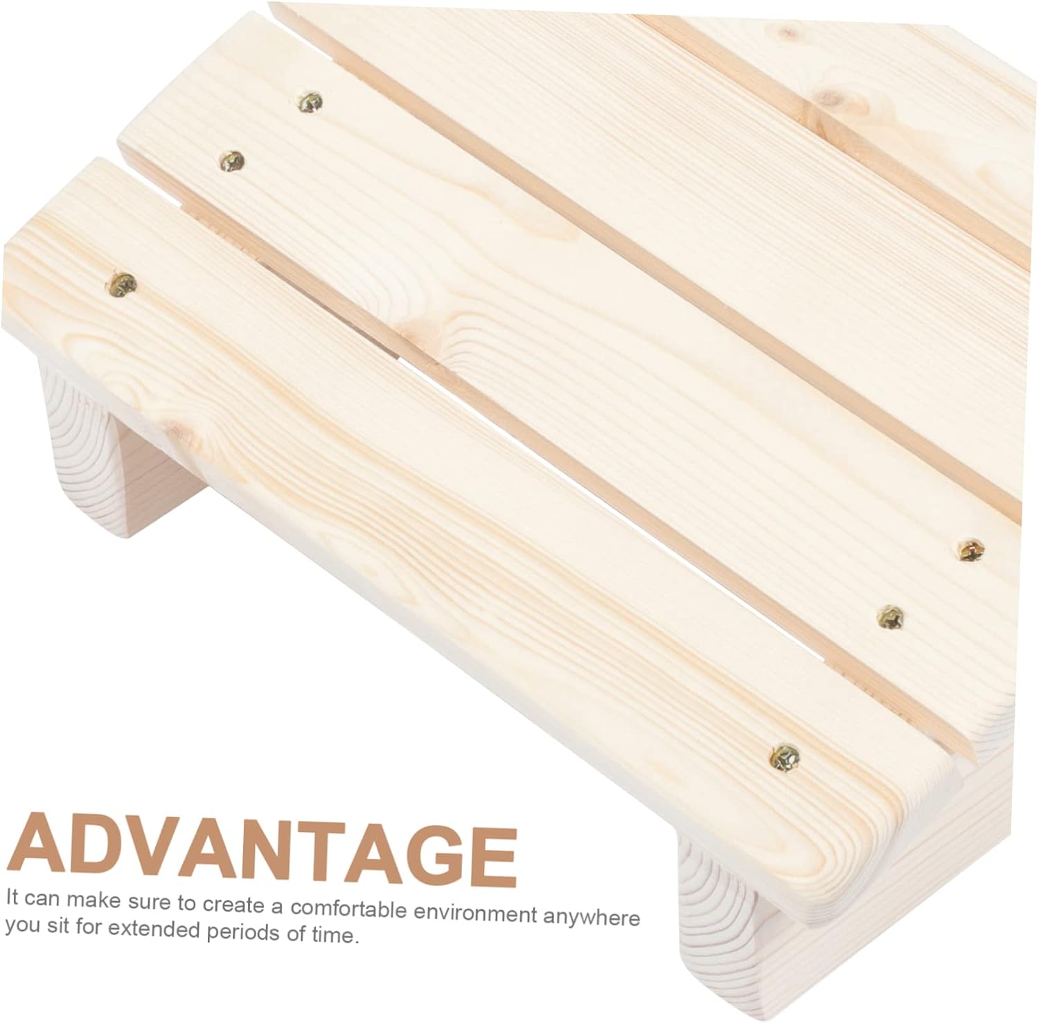 Solid Wood Footrest Comfortable Foot Stand for Desk Office Foot Stool Under Desk Ergonomic