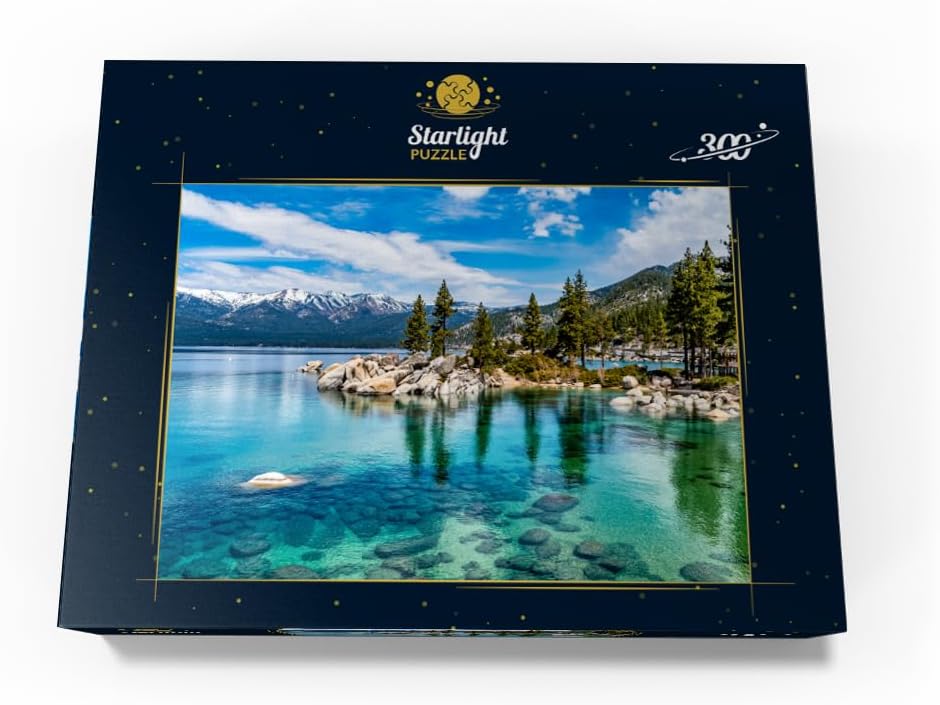 MyPuzzle The Beautiful Crystal Clear Waters of Lake Tahoe - Premium 300 Piece Jigsaw Puzzle for Adults
