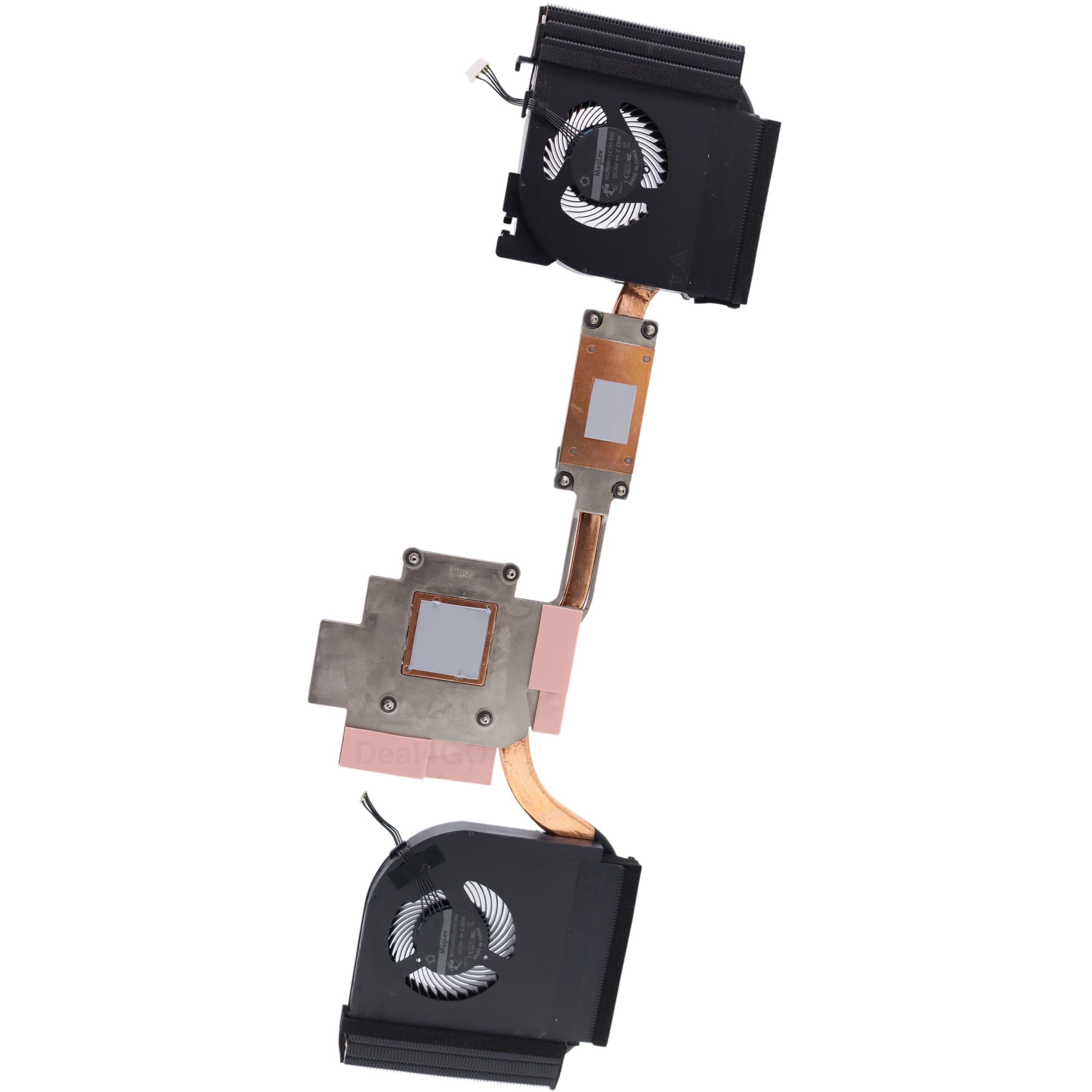 Deal4GO Ventola di Raffreddamento CPU Dissipatore Termico Assembly 02DM017 02DM016 02DM015 02DM014 Sostituzione per Lenovo Thinkpad P53