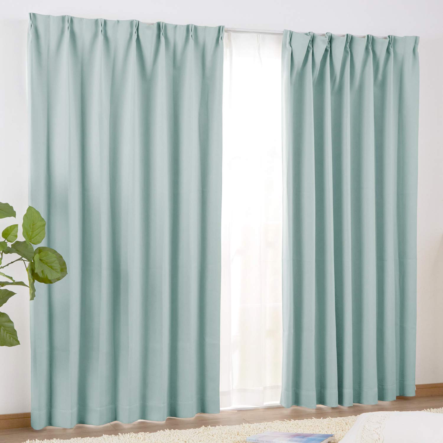 Amazon｜シーフィールド 1級遮光 断熱 防音 カーテン 幅200×250cm丈：1