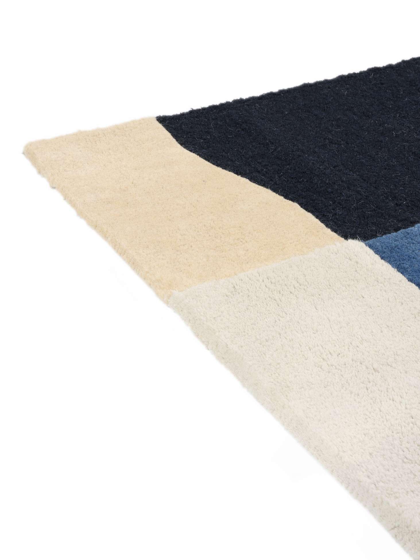 RugVista Block Tapis, 160 x 230 cm, Bleu