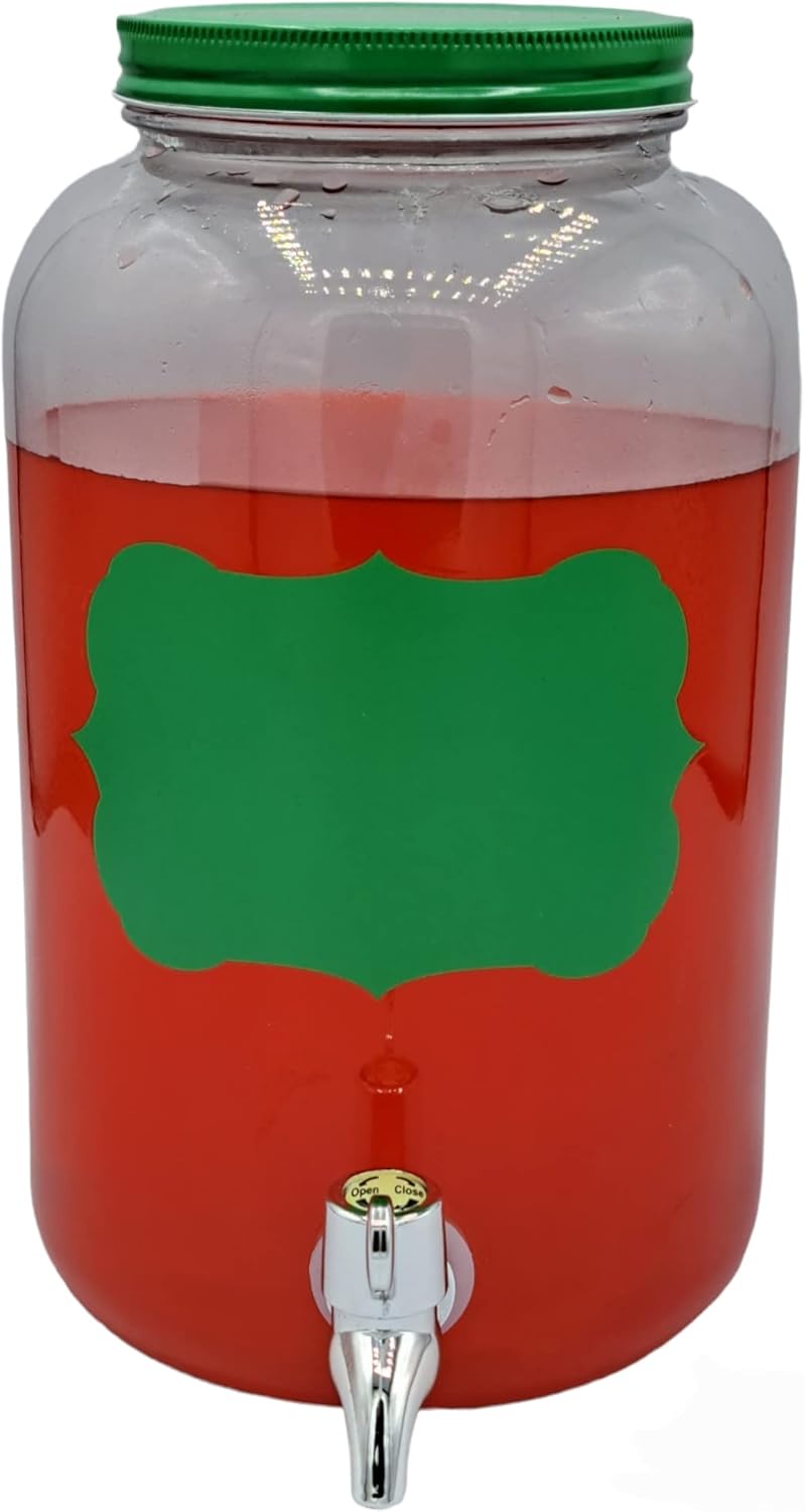 1 Gallon Glass Water Dispenser with Stainless Steel Spigot