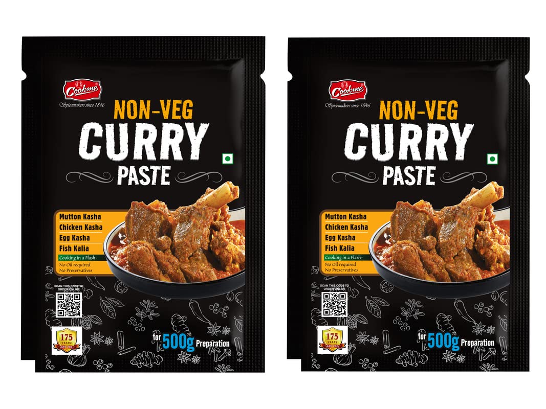 Cookme Non Veg Curry Paste 50gm (2 Pkt of 25g each) (B0BCG1ZGR1) Amazon Price History, Amazon Price Tracker