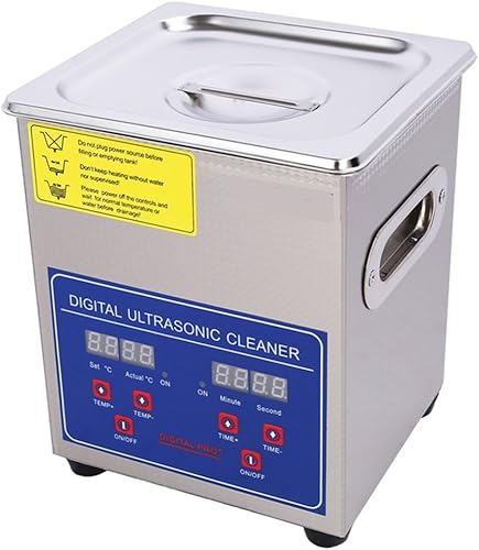 CGOLDENWALL 60 W 1.3L Digital de grado comercial de acero inoxidable calefacción ultrasónico limpiador de gafas joyería limpiador 110 V220 V con