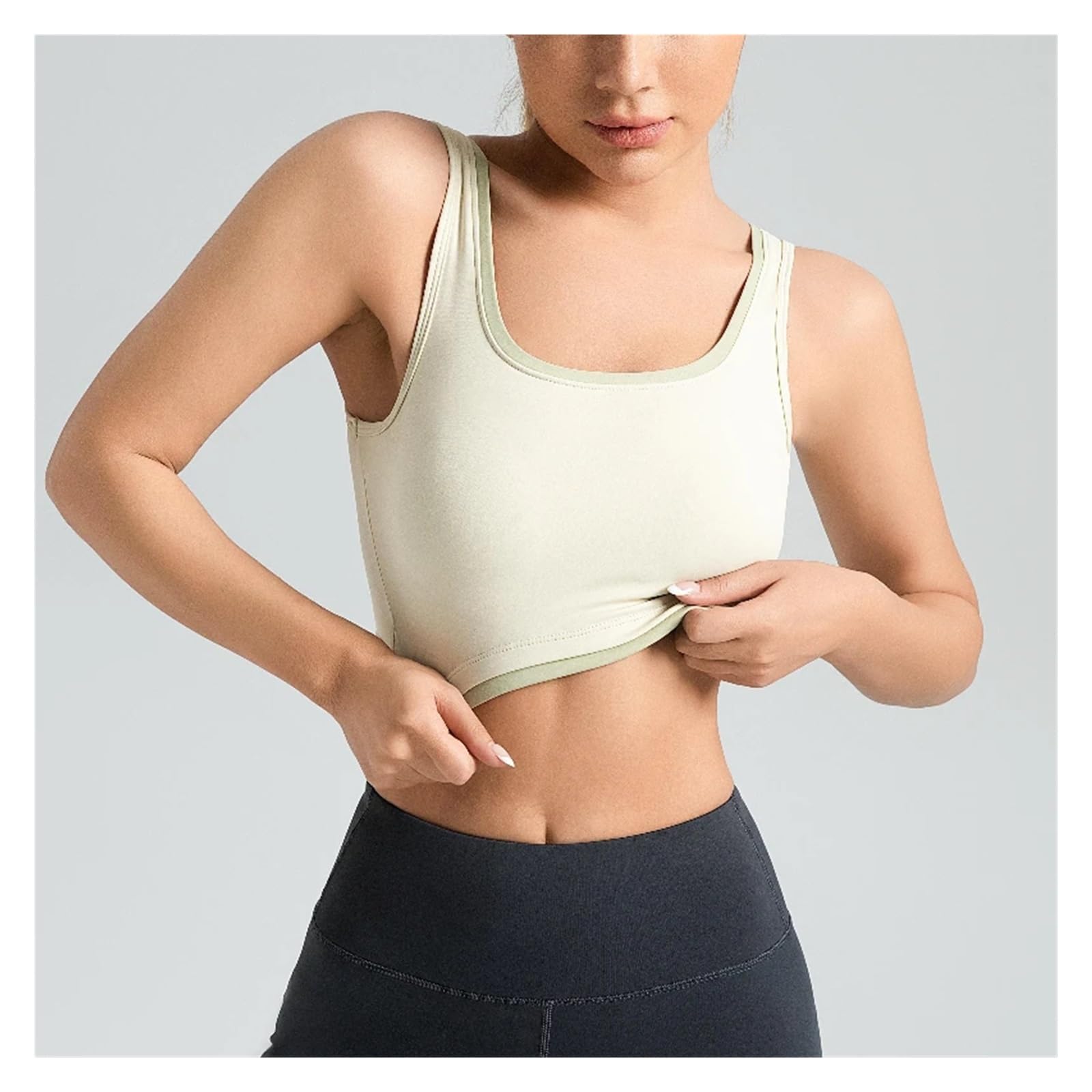 Top da Yoga Abbigliamento da Yoga Donna con Reggiseno Sportivo Coordinato ad Alta Elasticità, Top Palestra
