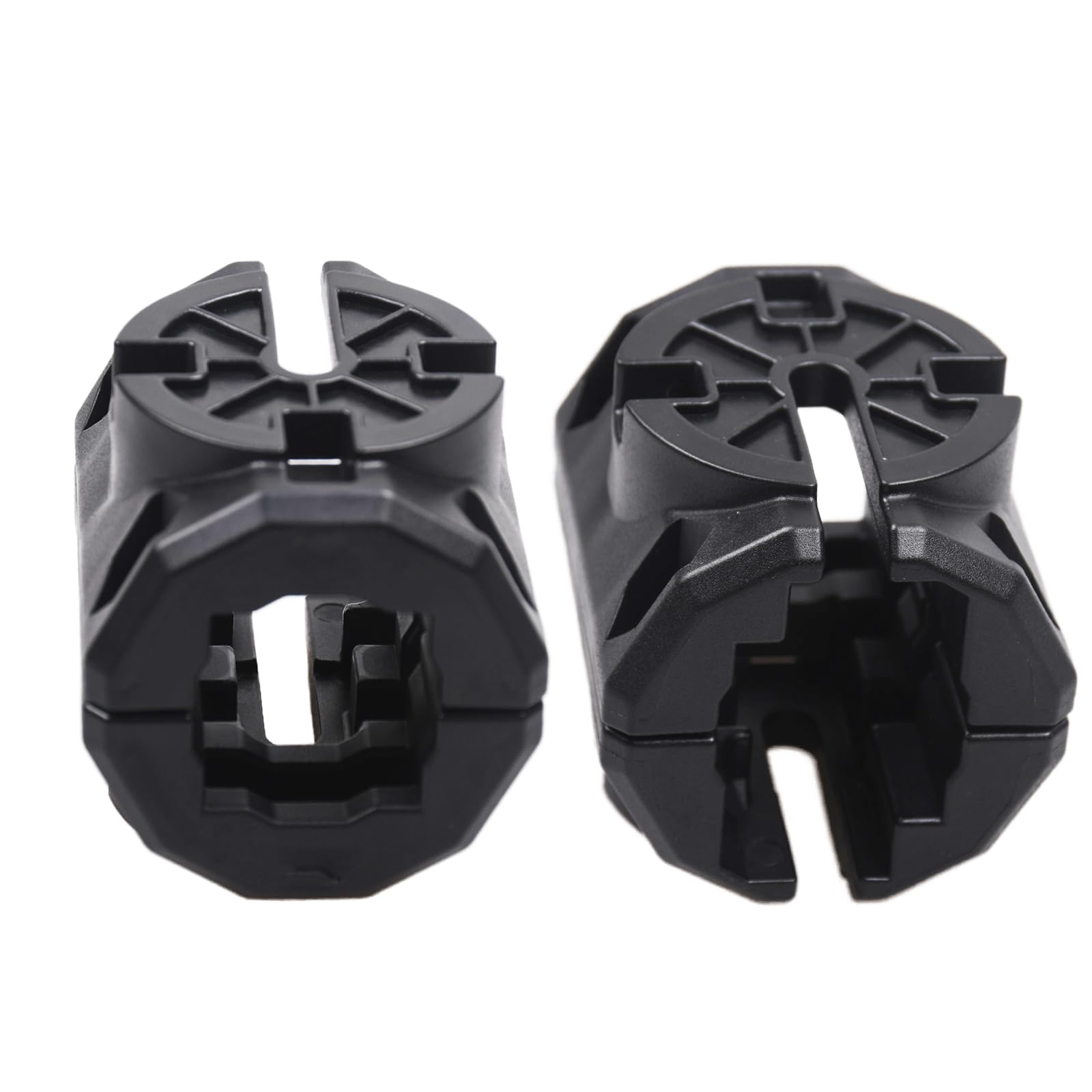 Yubunt Kayak Rail Adapter Fishing Accessories, Rail Adapter Replacement Parts, Compatible with Hobie H and MightyMount Duo Rails(Black 2 Set)