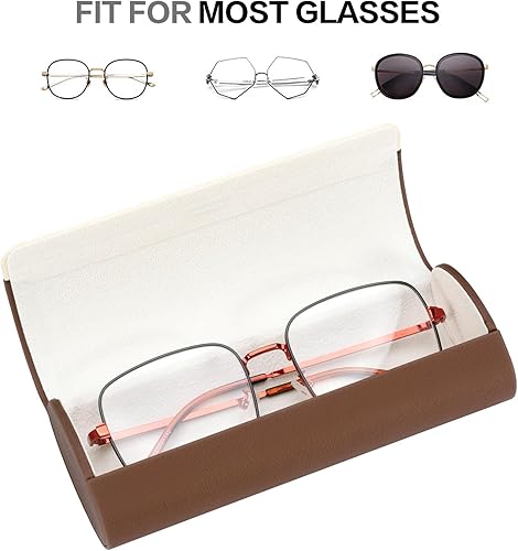 Miniatura 2 de Vemiss Estuches rígidos para gafas, estuche ligero y portátil para mujeres y hombres