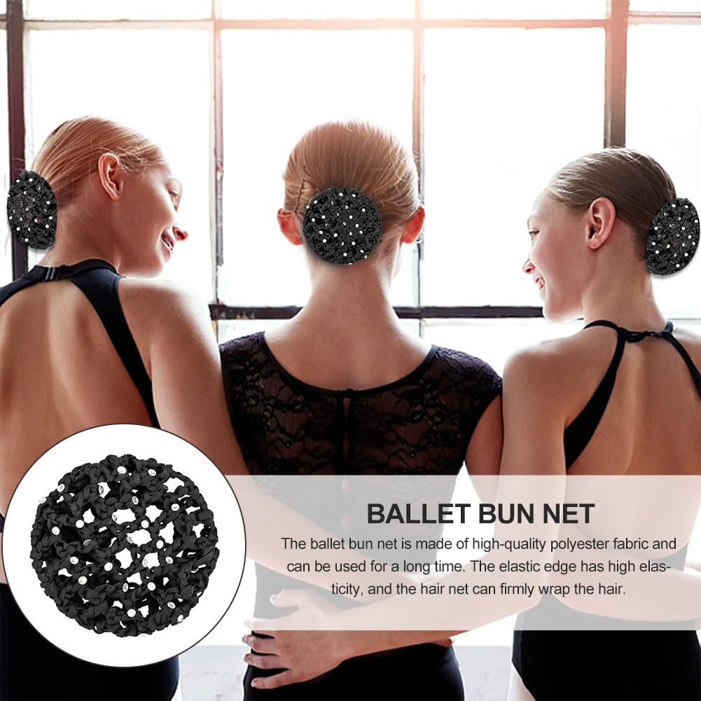 4er-Set Haarnetz Für Dutt – Mit Kristall-Diamanten, Elastisch, Für Ballett, Gymnastik, Eiskunstlauf & Reiten 4er-Set Haarnetz Für Dutt – Mit Kristall-Diamanten, Elastisch, Für Ballett, Gymnastik, Eiskunstlauf & Reiten