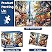 1000 Pieces Puzzle for Adults - Charming Paris Puzzle for Adults Children - Recycled Paper Jigsaw Puzzle 1000 Pieces - Fun and Challenging Family Game Great Gift Idea, Finished Size is 28 * 20 in