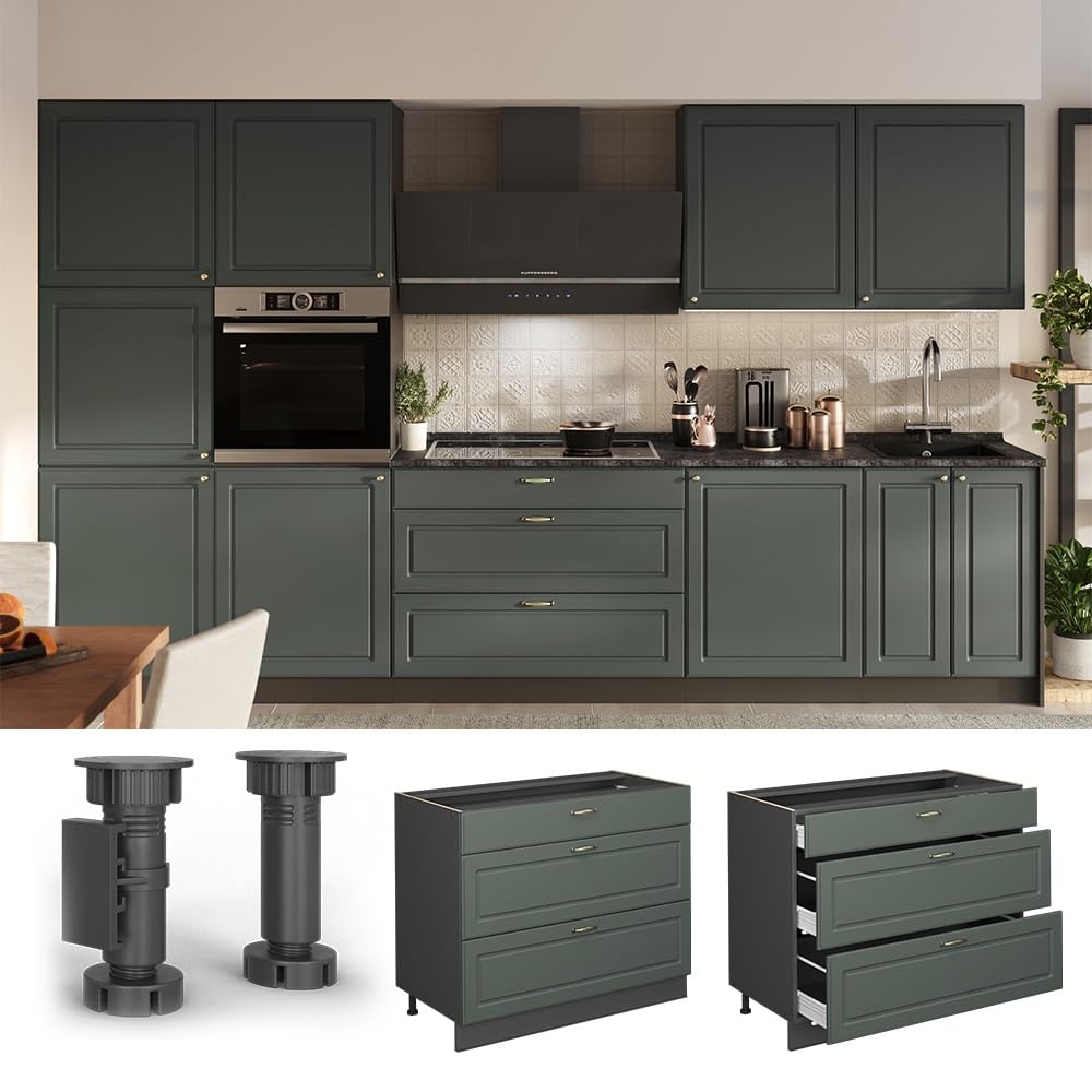Vicco Szafka dolna "Fame-Line", Green Gold Country/Antracyt, 100 cm