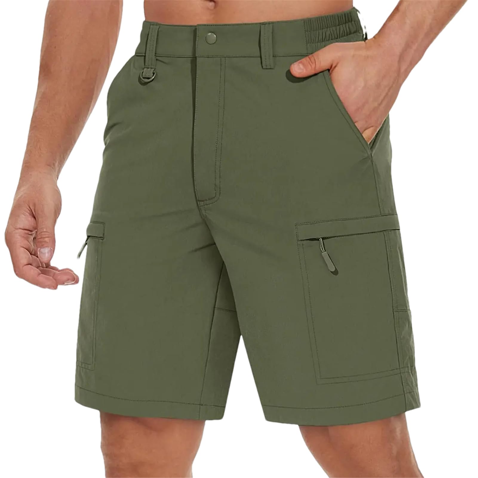 Pantalones cortos de verano para hombre, senderismo, pesca, exteriores, camping, viajes, safari, pantalones cortos de trabajo con múltiples bolsillos