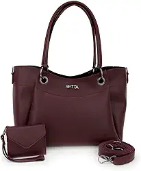 Bolsa feminina tiracolo média Retta (Vinho)
