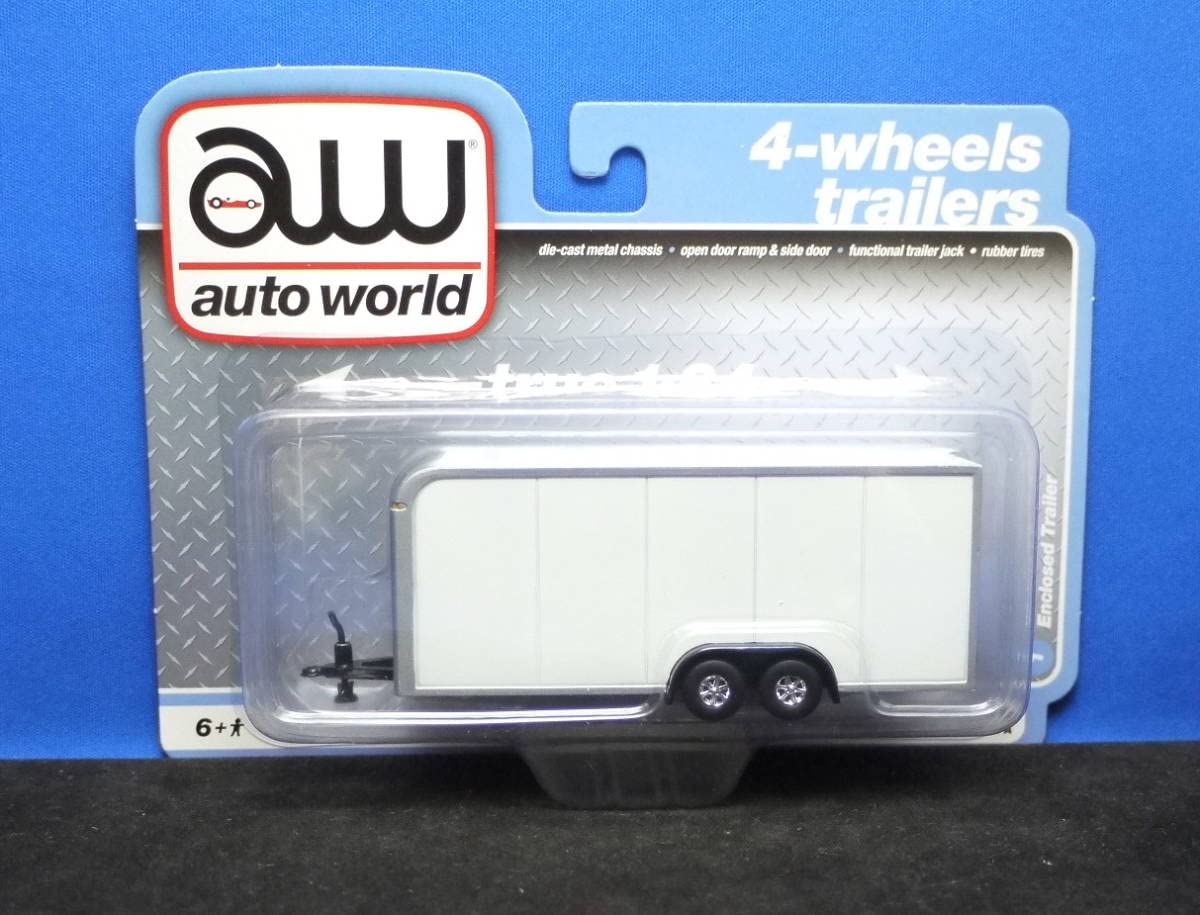 Amazon | 1/64 オートワールド クローズドトレーラー ボックス型牽引