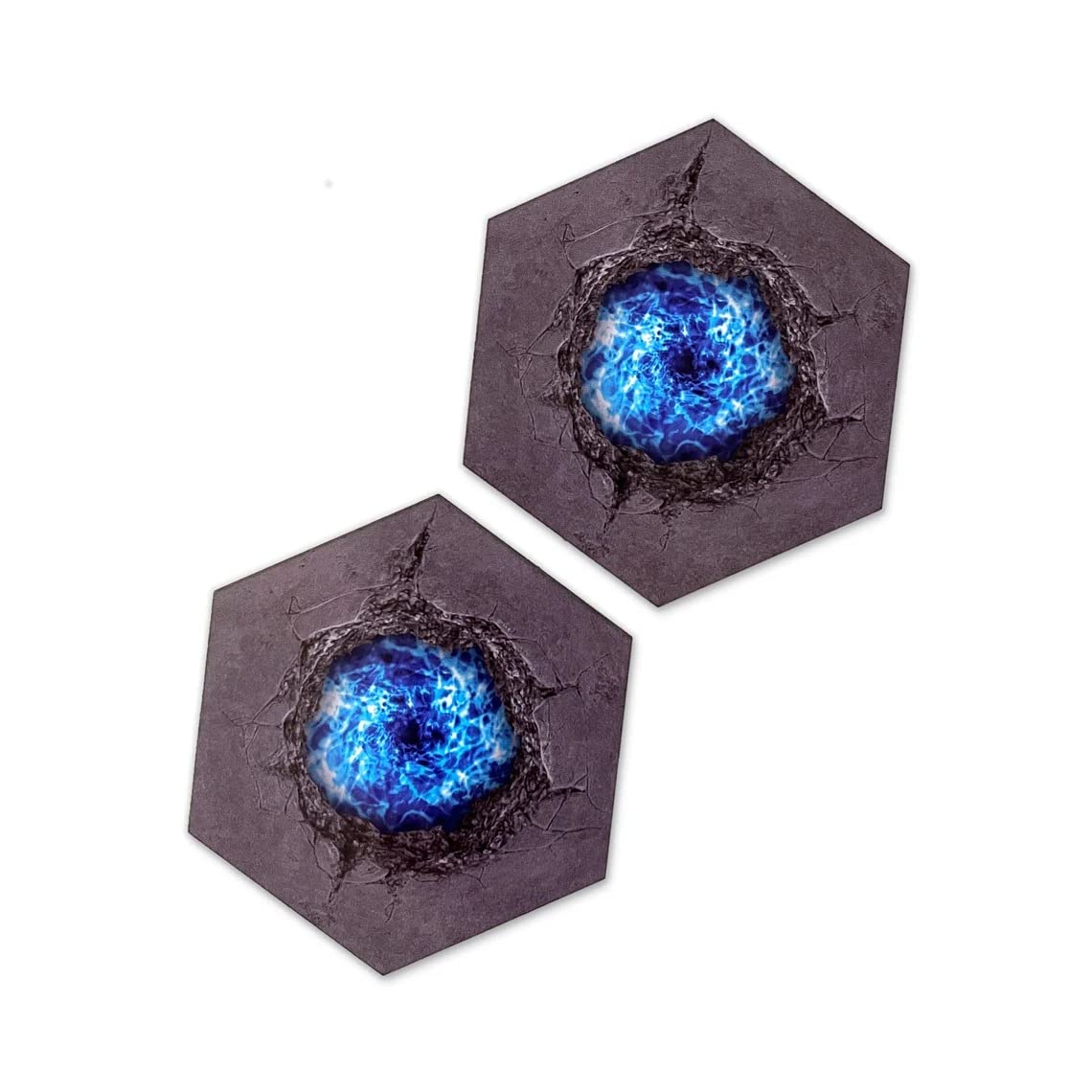 Mysterious Portal Hex Scenario compatible with Catan's Settlers of Catan, Seafarers, and Catan Expansions (2 Portals)