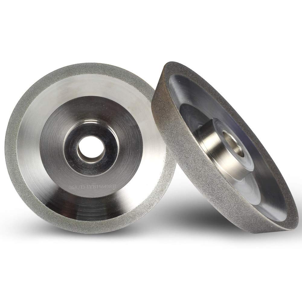 Muela abrasiva de diamante (SDC o CBN opcional) para rectificadora de brocas MR-26A, 26D. G3, F6, 125x20x19 mm, CBN