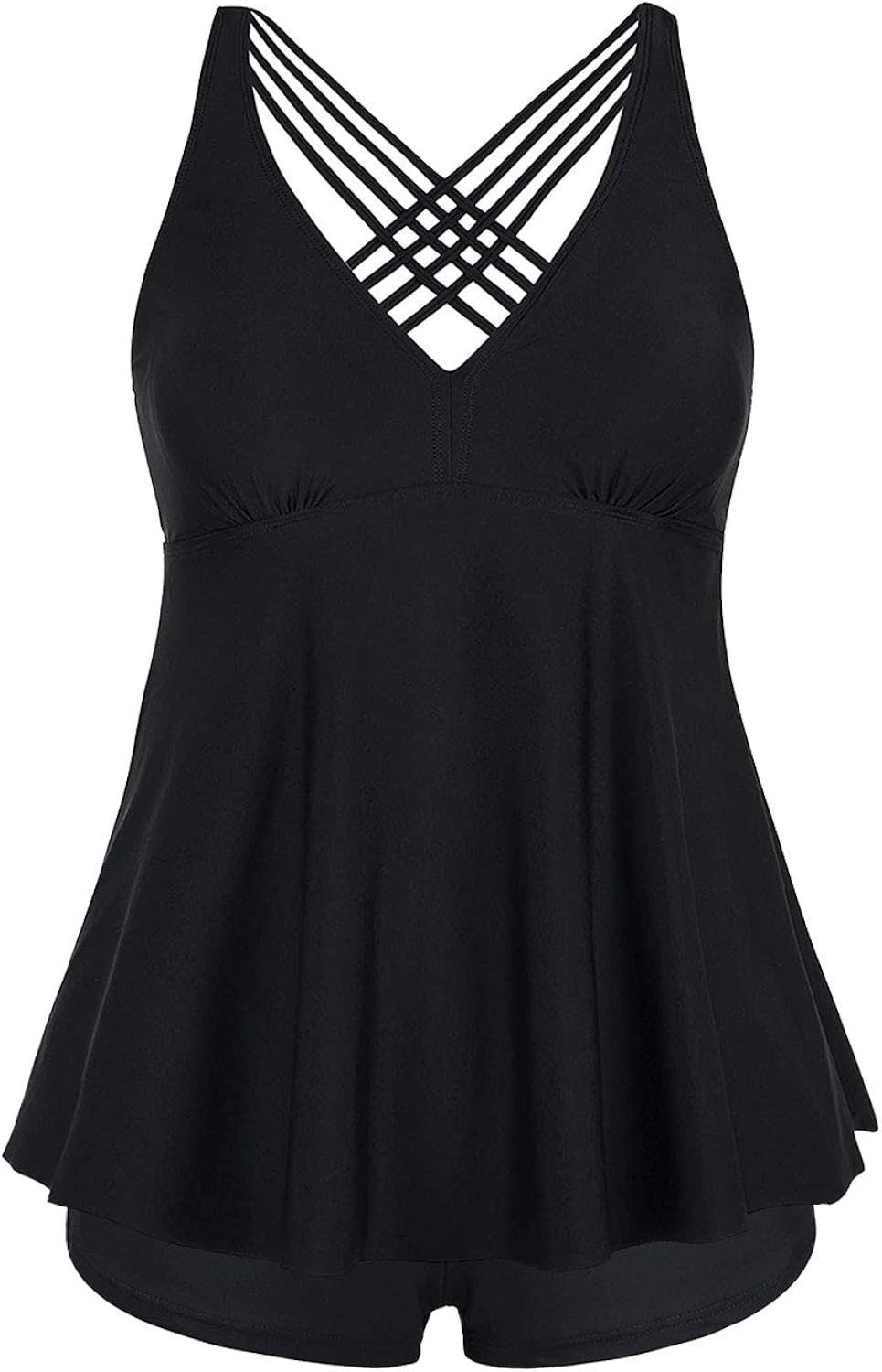 Aqua Eve Two Piece Swimsuits Plus Size Bathing Suits for Women Flowy