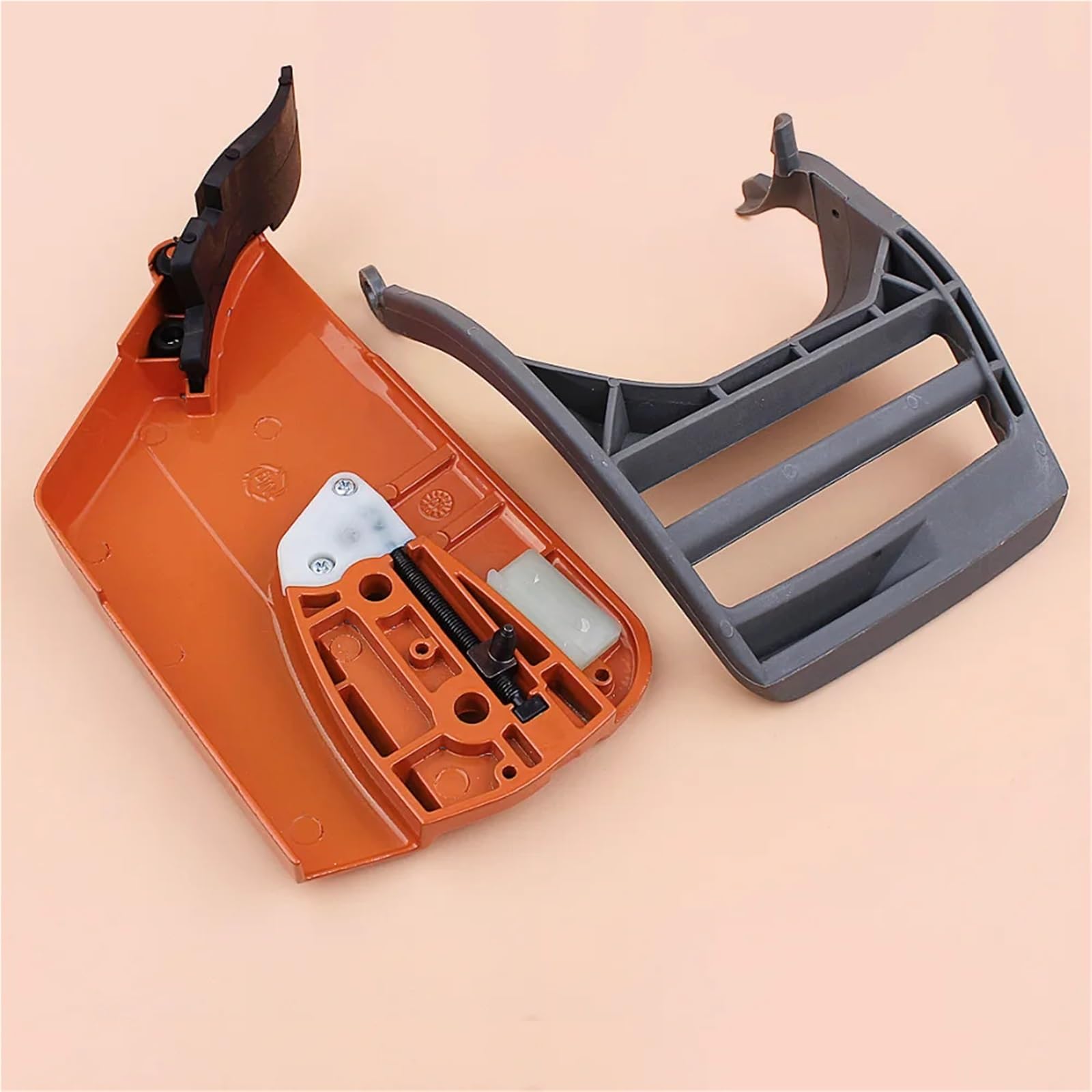 Protector de manija Freno Cadena, Compatible for Husqvarna, 365, 371, 372, 372XP y 362. Cubierta piñón Embrague Tensor Palanca Delantera Motosierra Protector de Cadena de Freno de Mano