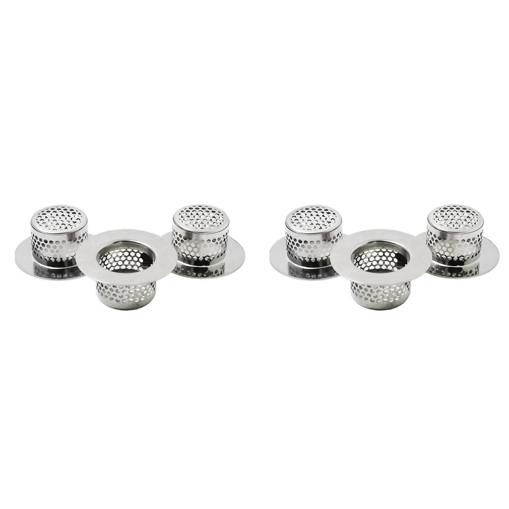 Hndhbfgrt Bathtub Drain Cover, Bathroom Sink Strainer, Drain Hair Catcher for Bathtub Laundry Utility Sink, A (6-Pack)