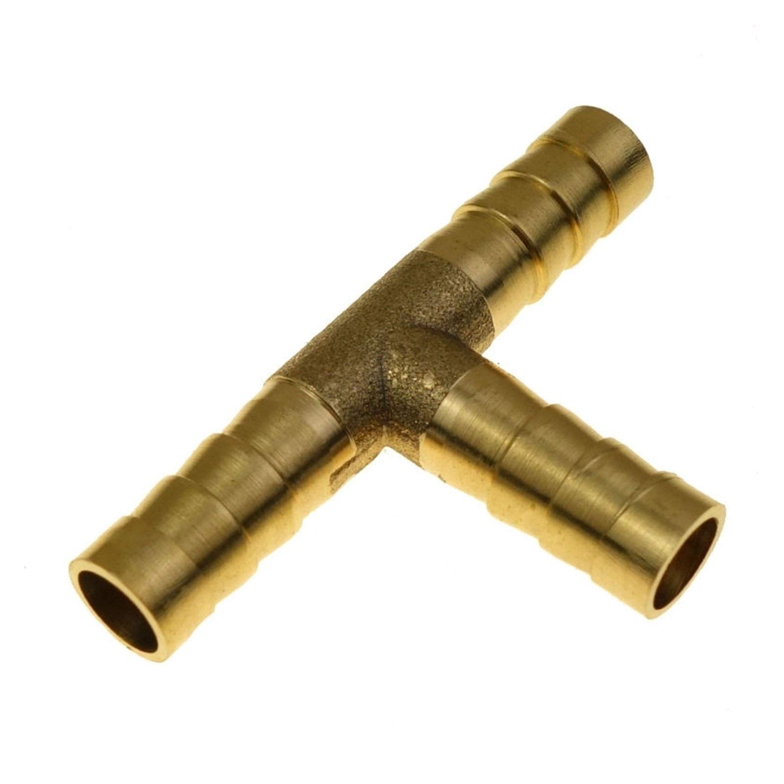 JINchao-accessori per tubi d'ottone, Tee Tipo Ridurre zigrinatura del tubo Ottone Filo Tubo Raccordo, Adattatore connettore 4 millimetri 5 millimetri 6 millimetri 8mm 10mm 12 millimetri 14 millimetri