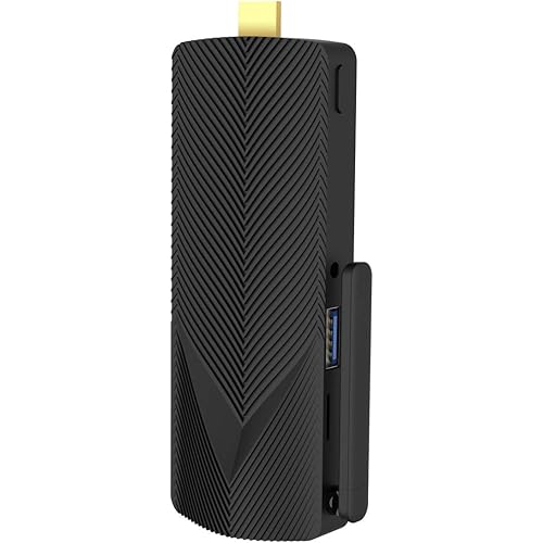Azulle Access4 Pro Fanless Mini PC Stick 4GB/64GB – Business & Home Portable Computer, WiFi, Windows 10 Pro, USB & Ethernet Port - Gemini Lake J4125 Processor