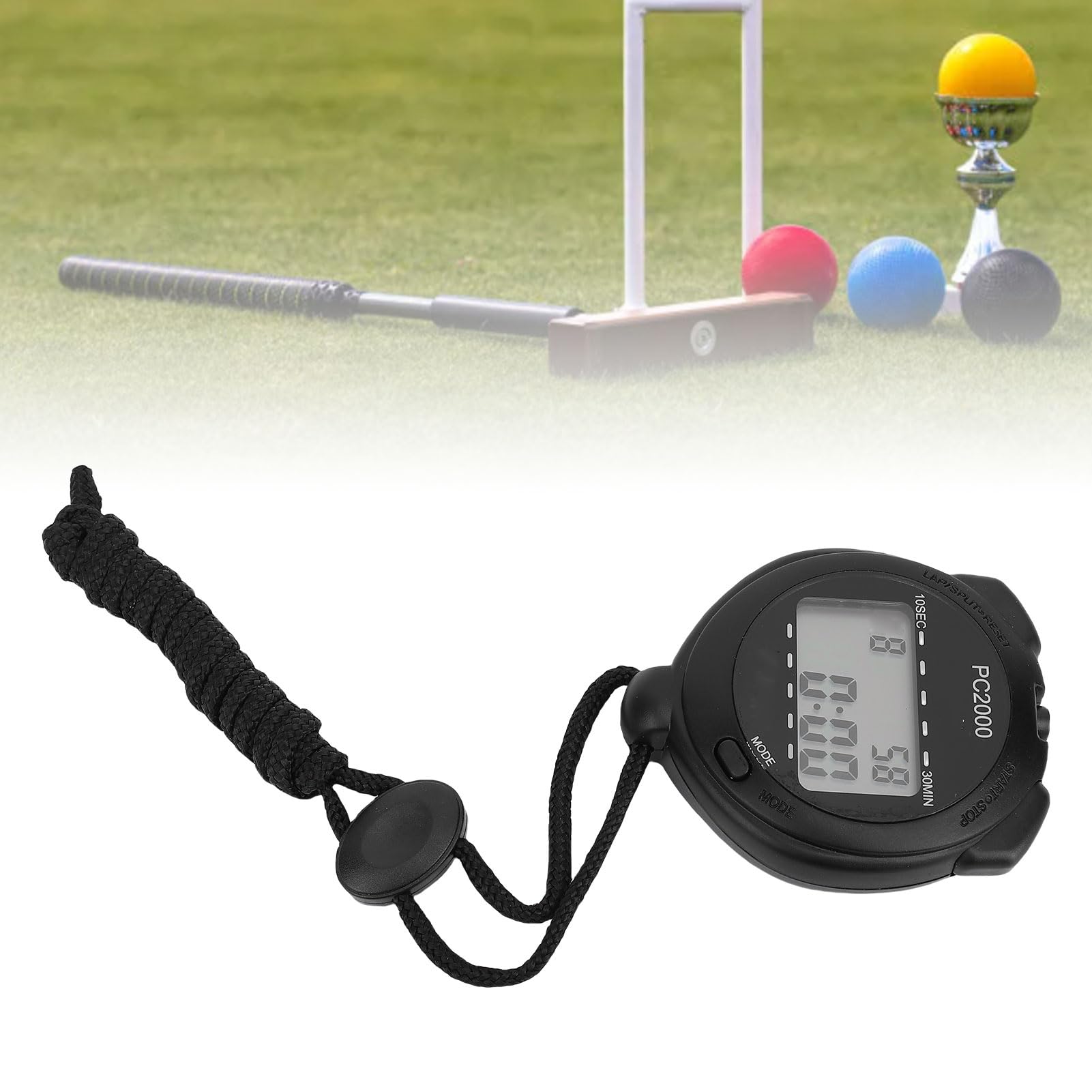 SUNGOOYUE Timer di Cronometro Digitale, Timer di Stop Watch Elettronico di Sport Digitale con Display di Temperatura del Tempo di Stopwatch per L'allenamento di Nuoto