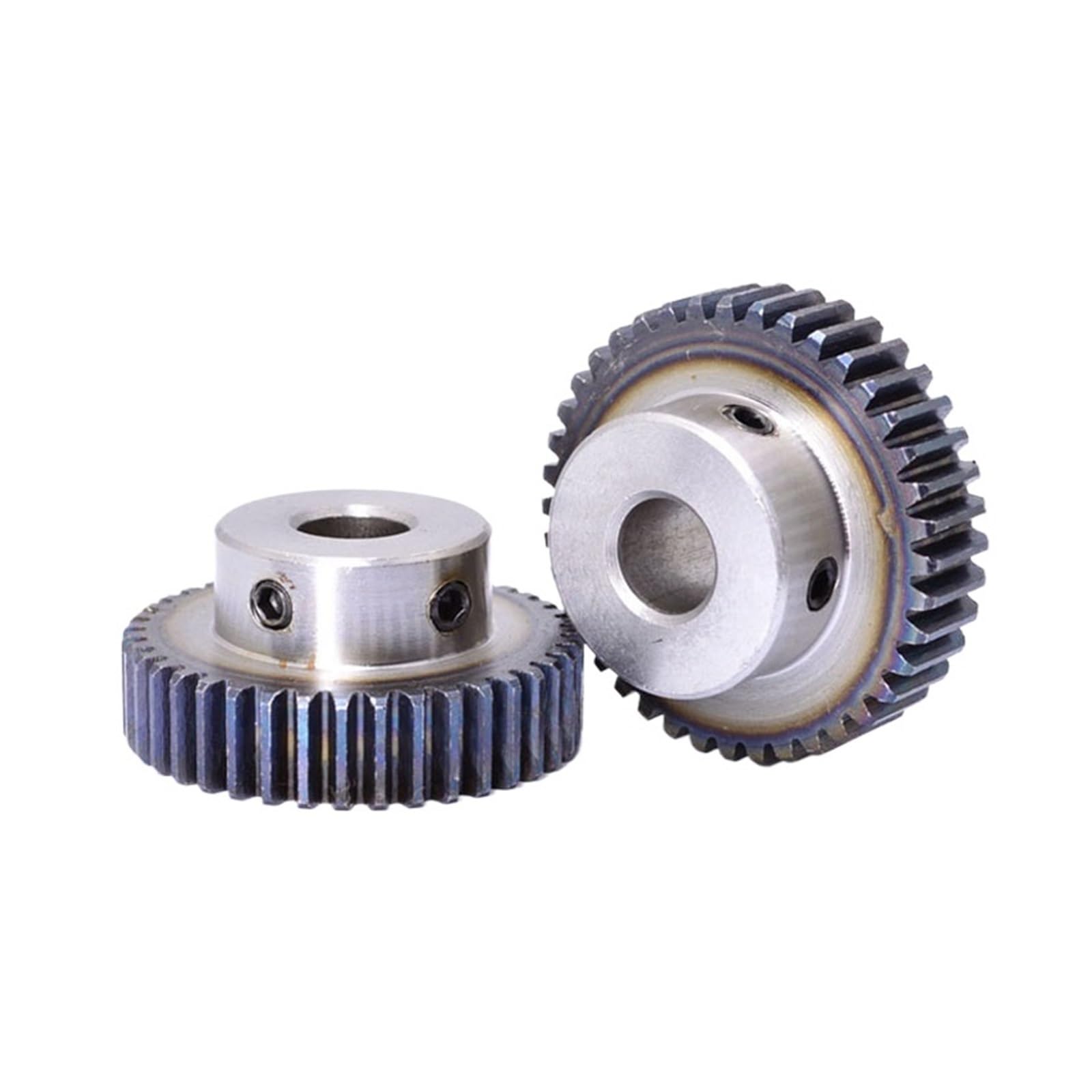 Bevel Gear Pinion Hardware Mechanical 1PCS 1M 40T-66T Spur Gear Bore 8mm Model 1 Motor Gear with Step OD 42mm-68mm Carbon Steel Quenching(48 Teeth)