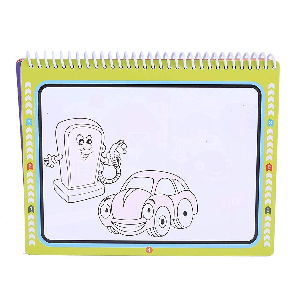 Water Coloring Book Doodle Magical Portable Drawing Book Edukacyjna Wczesna Edukacja Dziecięca Zabawa (Pojazd)
