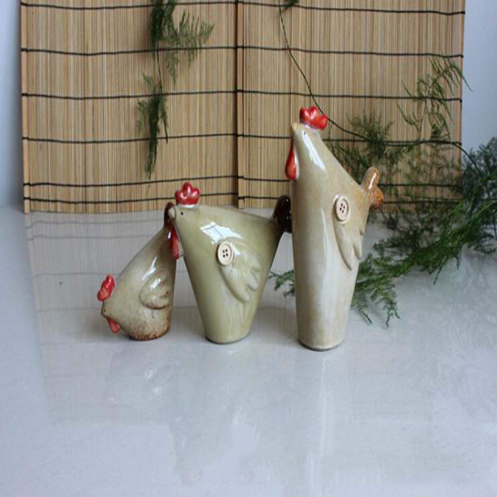 Ozdoby, kurczak ceramiczny ornament prezent nowoczesna kolorowa dekoracja salon stół urocze zwierzę rzeźba rzemiosło biuro biurko dekoracje wielkanocne