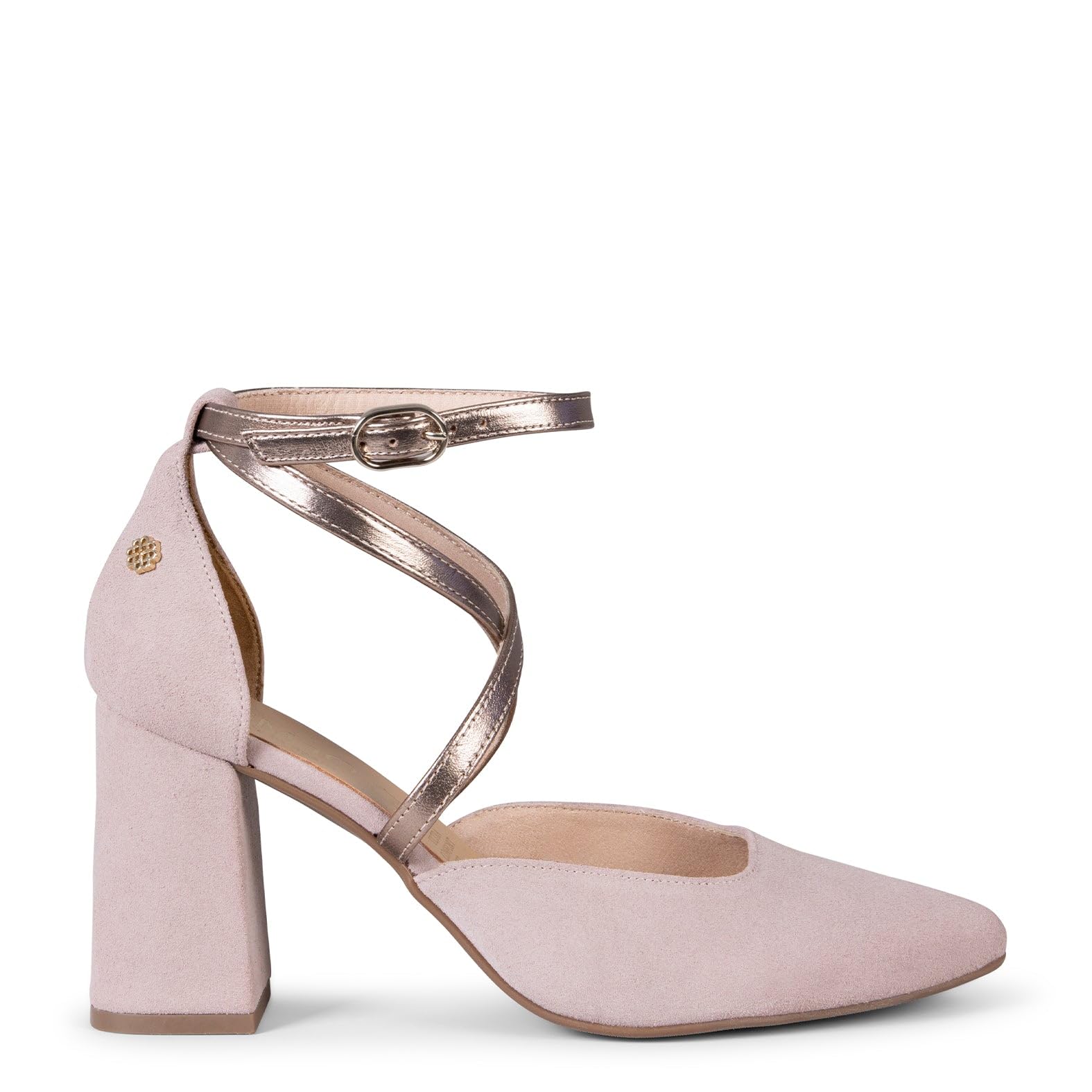 Zapatos de Fiesta Mujer con Tiras Cruzadas en Piel y Plantilla de Gel Hecho en España