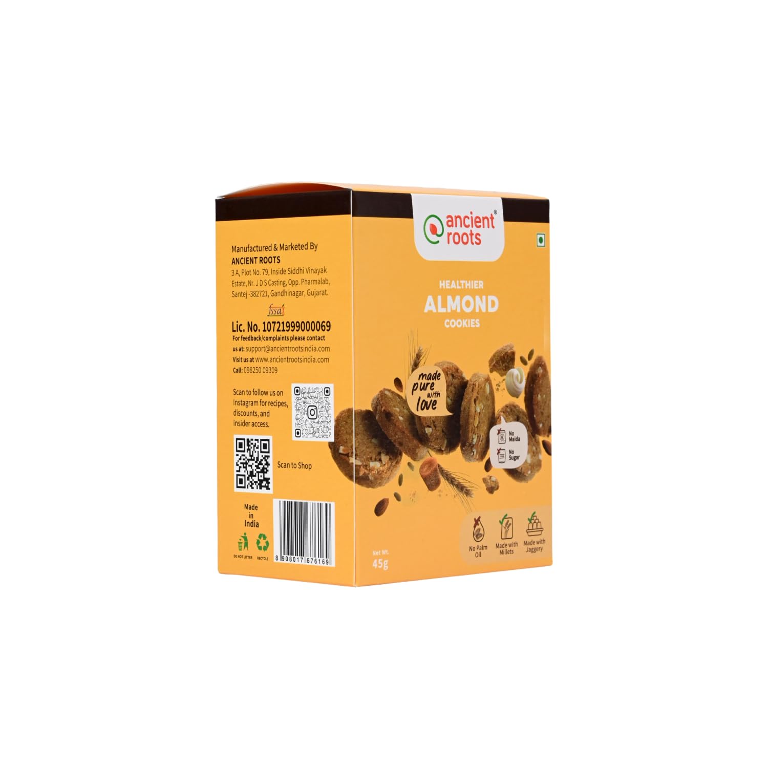 See full amazon price history chart for Ancient Roots Almond(Badam) Cookies/Biscuits, 45g (Pack of 5)/ For Healthy Delicious Snacks/Best Paired with Tea & Coffee/No Maida/No Sugar/No Palm Oil / 100% Butter & Jaggery Cookies Ancient Roots Almond(Badam) Cookies/Biscuits, 45g (Pack of 5)/ For Healthy Delicious Snacks/Best Paired with Tea & Coffee/No Maida/No Sugar/No Palm Oil / 100% Butter & Jaggery Cookies (B0BMDXBPSM) Amazon Price History, Amazon Price Tracker
