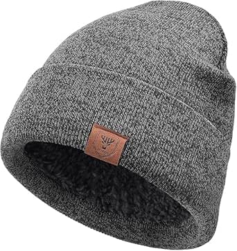Kntted Wnter Beane Hats For Women Men Wth Velvet Nsde - Black,Red - View #8