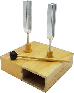 440 Hz Beater Resonance Teaching Tuning Fork Resonance Tuning Fork Group Sound Propagation Resonance Tuning Fork with Wooden Resonant Box