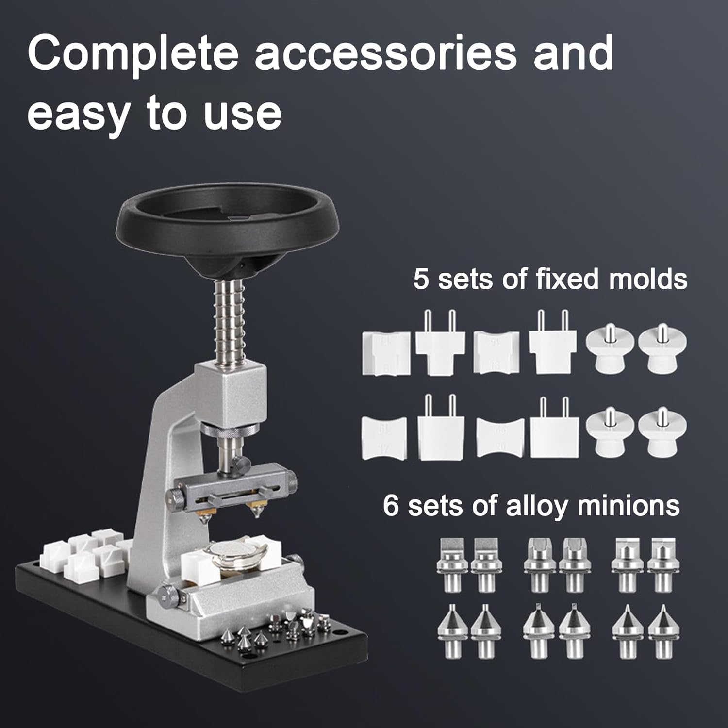 Watch Opener Tools, Bench Watch Back Removal Kit for Watch Making and Repair, Easy Opening and Closing of Watch Backs