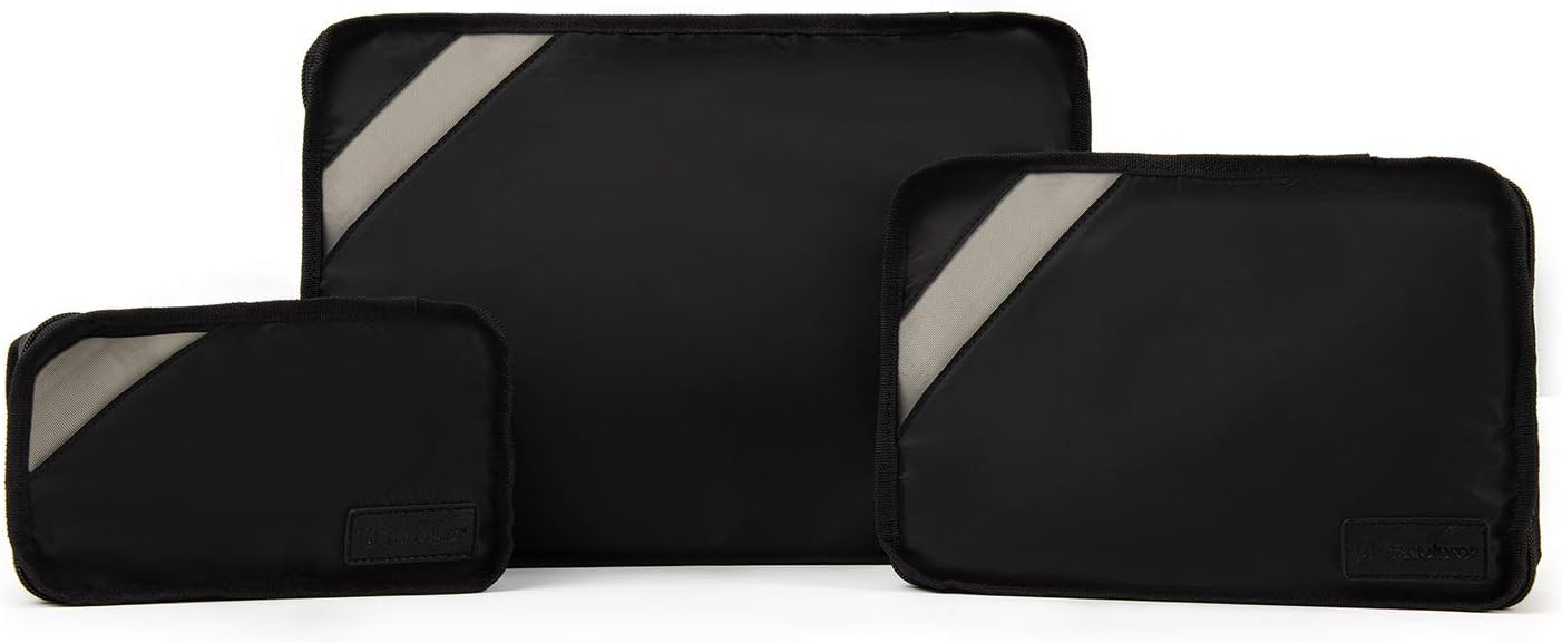 Travelpro Essentials-Packing Cubes, Khaki, 3-Pack (S/M/L)