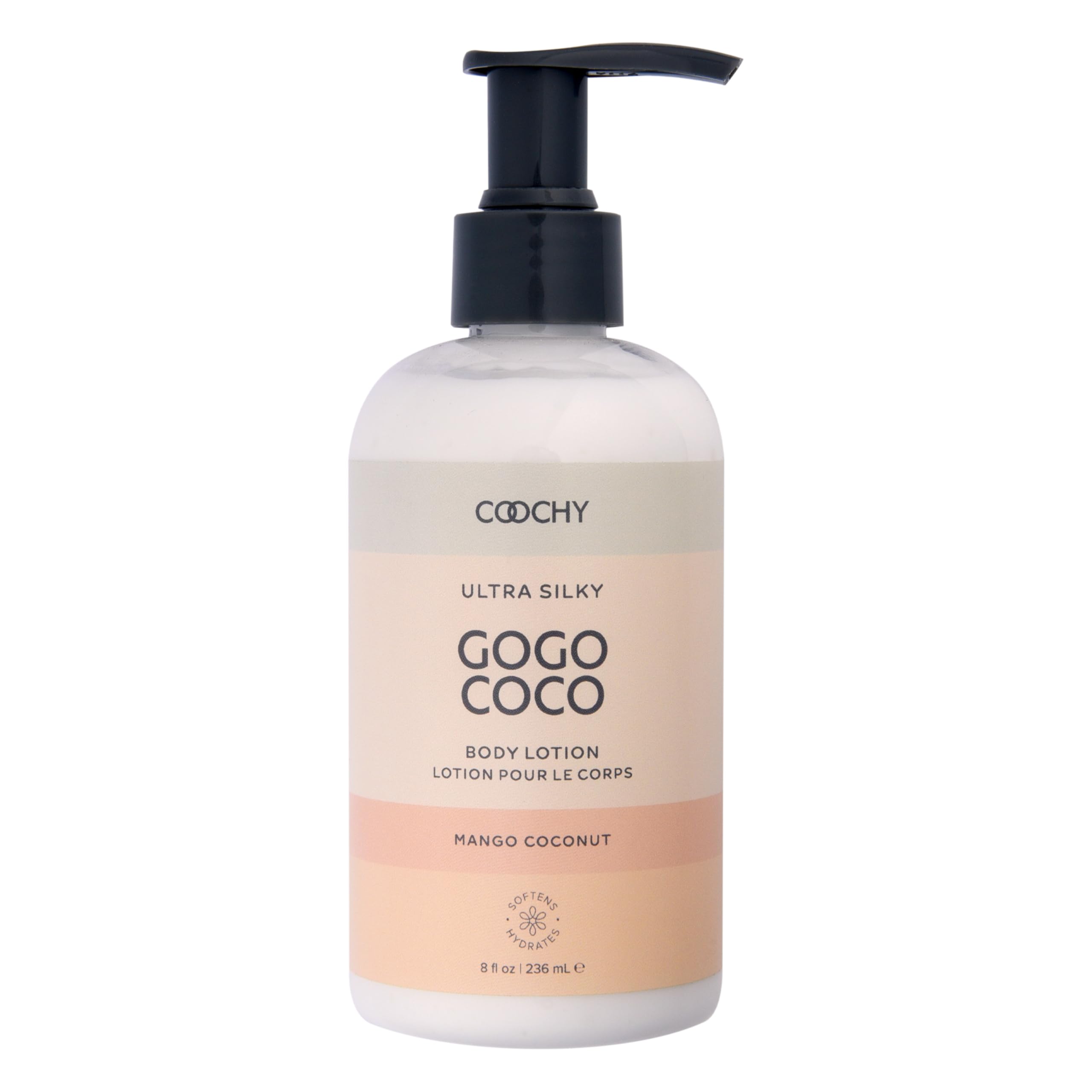 Coochy Ultra Silky Body Lotion | Post Shaving Cream | Skin Care After Shave Moisturizer | Prevents Bumps, Ingrowns, Razor Burn | Mango Coconut, 8 oz