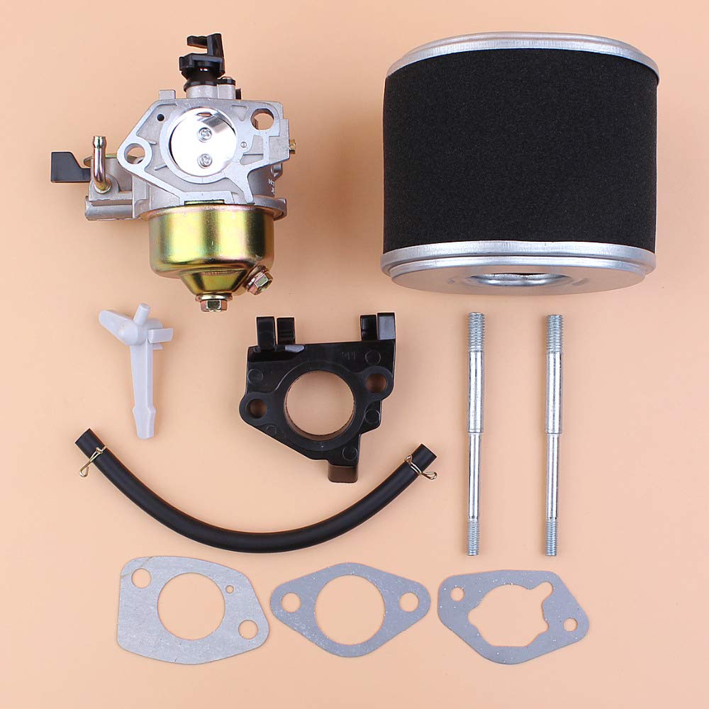 DUNLAP Kit de Junta de Filtro de Aire con Perno Aislante de carburador Ajustable, Apto for Motor de Gasolina GX390 GX 390 Chino 188F 13HP