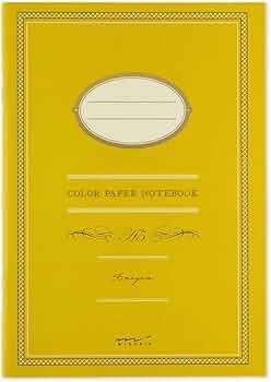 Amazon.co.jp: デザインフィル カラーノート 3冊パック 横罫 A5 黄色