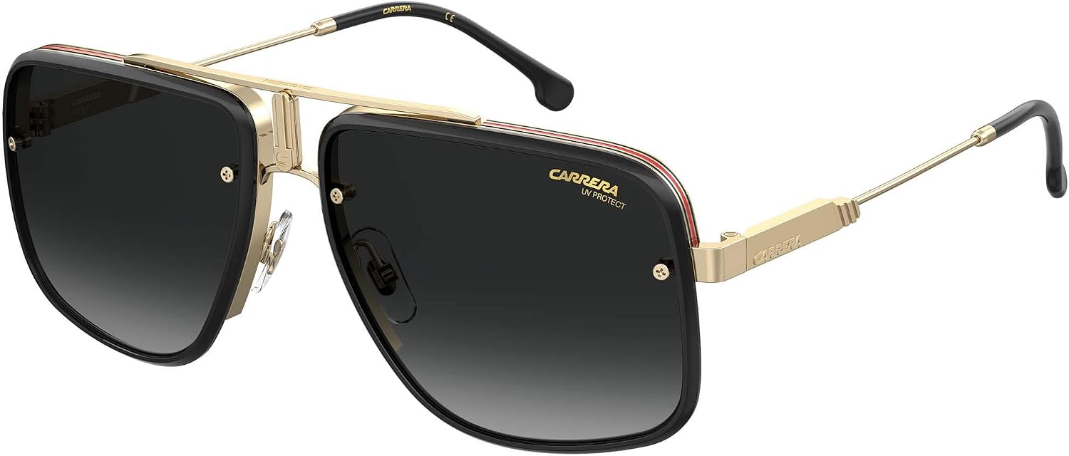 Carrera Sunglasses GLORY II RHL GOLD BLACK 59-18-145 Unisex/Metal/Rectangular