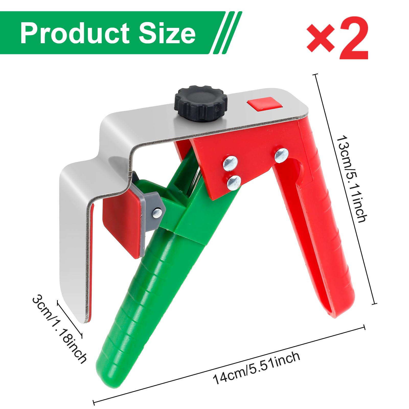 Lot de 2 pinces de fixation réglables pour tiroir - Pinces universelles d'installation d'armoires - Pour une installation facile et rapide du panneau avant de tiroir - Outils multifonctions pour le