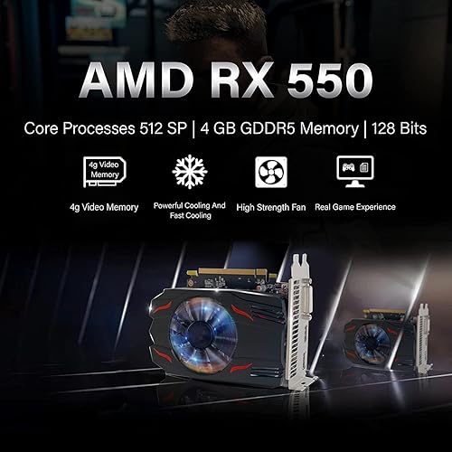 Miniatura 5 de HP PC de escritorio para juegos RGB, AMD A10 Pro 3.5GHz hasta 3.8GHz, 16GB DDR4, 256G SSD + 3TB, Radeon RX 550 4G GDDR5, 600M WiFi y Bluetooth 5.0,