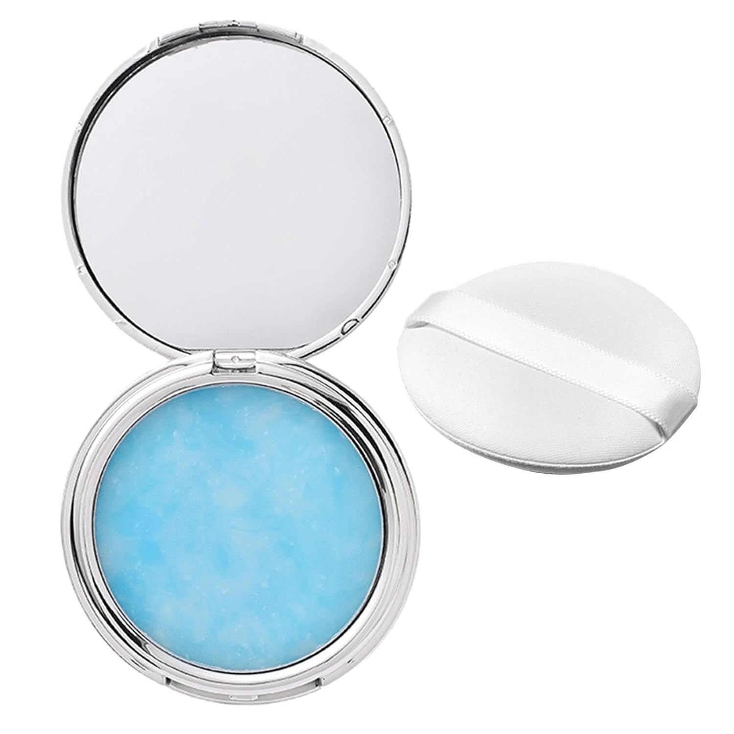 Candy Bella Oil Control Pressed Powder, 2024 New Lavender Matte Powder, Compact with Mini Powder Puff for Long-Lasting Makeup, Creates Soft, Silky Blurring Oil Control, Matte Finish