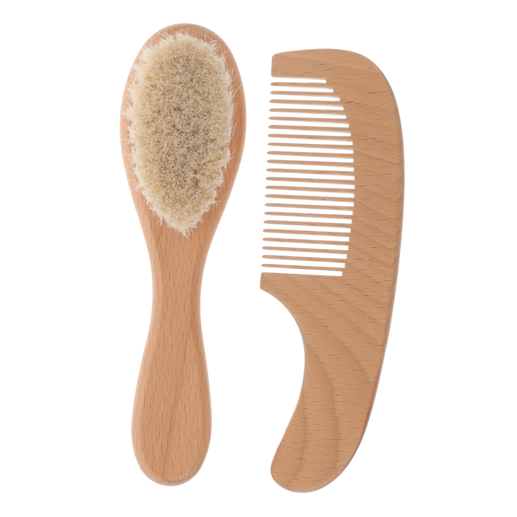 ibasenice 5 Juegos Juego De Cepillos De Peine Las Herramientas Hair Brushes Depurador De Cabeza De Bebé Cepillo De Limpieza De Cabeza De Madera Cepillo De Baño Haya Recién Nacido